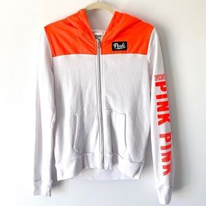 VS Pink Orange & White Anorak Jacket